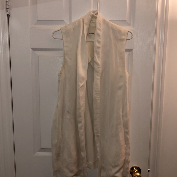 Aritzia Wilfred Niveau Linen Blend Longline Vest - Picture 3 of 4